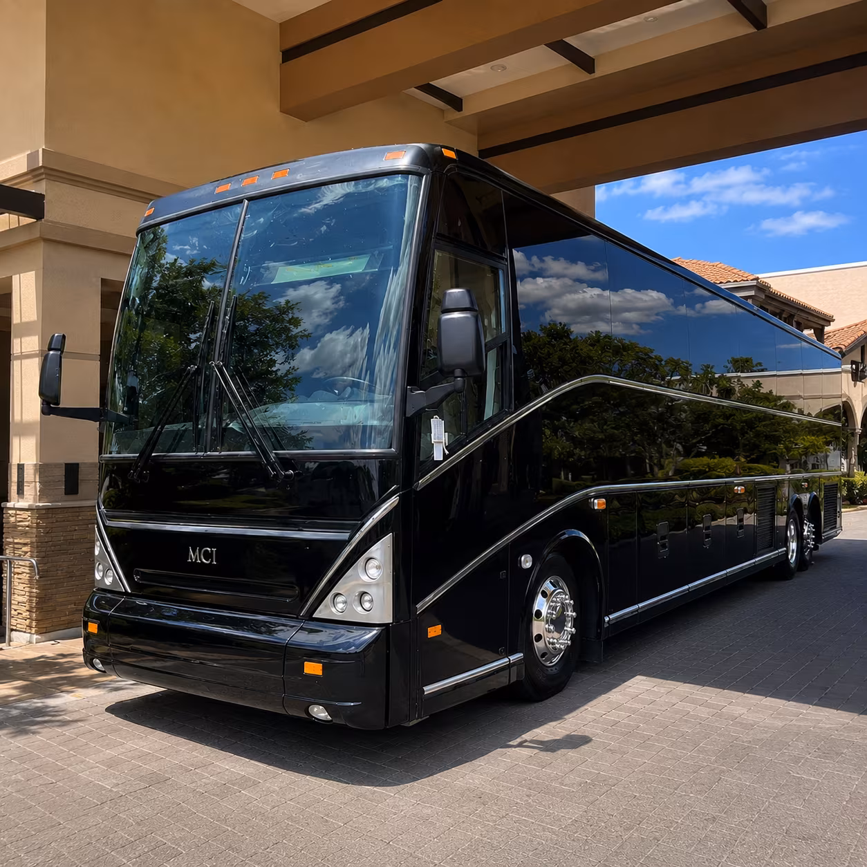 corporate and convention group buses for new bedford business events