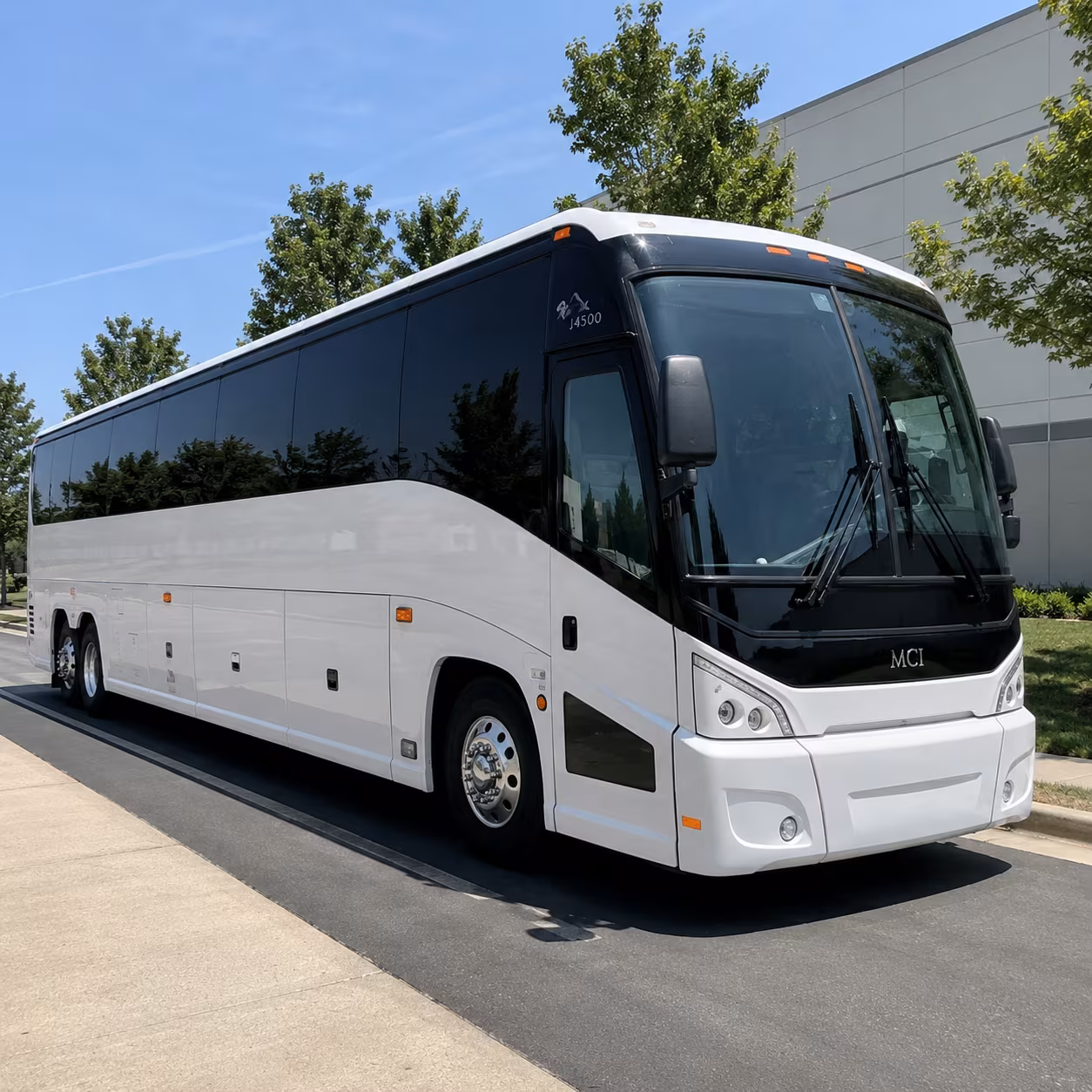 new bedford charter bus rental fleet